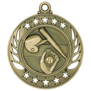 Antique Gold 2 1/4" Baseball/Softball Galaxy Medal