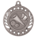 Antique Silver 2 1/4" Cheer Galaxy Medal