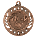 Antique Bronze 2 1/4" Golf Galaxy Medal