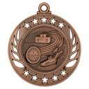 Antique Bronze 2 1/4" Track Galaxy Medal