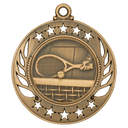 Antique Bronze 2 1/4" Tennis Galaxy Medal