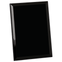 6" x 8" Black Glass Mirror Plaque