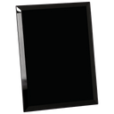 Black 7" x 9" Glass Mirror Plaque