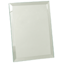 Clear 7" x 9" Glass Mirror Plaque