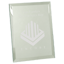 Clear 8" x 10" Glass Mirror Plaque