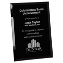 Black 9" x 12" Glass Mirror Plaque
