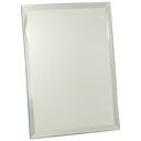 Clear 9" x 12" Glass Mirror Plaque