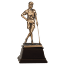 13" Bronze Female Golf Resin Award