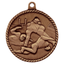 Antique Bronze 2" Football High Relief Medal