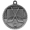 Antique Silver 2" Hockey High Relief Medal