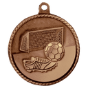 Antique Bronze 2" Soccer High Relief Medal