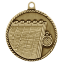 Antique Gold 2" Swimming High Relief Medal