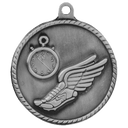 Antique Silver 2" Track High Relief Medal