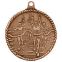 Antique Bronze 2" Cross Country High Relief Medal
