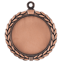 Antique Bronze 2 1/2" Wreath 2" Insert Holder Medal