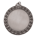 Antique Silver 2 2 3/4" Wreath 2" Insert Holder Medal