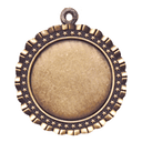 Antique Gold 2 5/8" Star 2" Insert Holder Medal