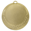 Antique Gold 2 3/4" Half Wreath 2" Insert Holder Medal