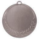 Antique Silver 2 3/4" Half Wreath 2" Insert Holder Medal