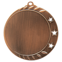 Antique Bronze 2 3/4" 3-Star 2" Insert Holder Medal