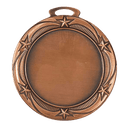 Antique Bronze 2 3/4" Star 2" Insert Holder Medal