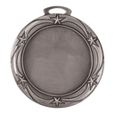 Antique Silver 2 3/4" Star 2" Insert Holder Medal