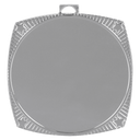 Bright Silver 2 1/8" Square Star 2" Insert Holder Medal