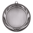 Antique Silver 2 3/4" Wreath 2" Insert Holder Medal