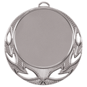Bright Silver 2 3/4" Open Wreath 2" Insert Holder Medal