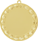 Bright Gold 2 3/4" Diamond 2" Insert Holder Medal