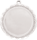 Bright Silver 2 3/4" Sun 2" Insert Holder Medal