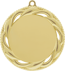 Bright Gold 2 3/4" Rosette 2" Insert Holder Medal