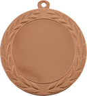 Bright Bronze 2 3/4" Wreath 2" Insert Holder Medal