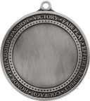 Antique Silver 2 3/4" Inspirational 2" Insert Medal Holder