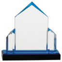 Blue 7" x 7" Jewel Post Impress Acrylic