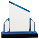 Blue 7" x 7" Beveled Post Impress Acrylic