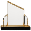 Gold 7" x 7" Beveled Post Impress Acrylic