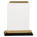 Gold 3 1/2" x 5 1/2" Clipped Corner Impress Acrylic