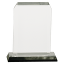 Silver 3 1/2" x 5 1/2" Clipped Corner Impress Acrylic