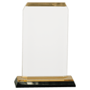 Gold 3 1/2" x 6 1/2" Clipped Corner Impress Acrylic