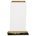 Gold 3 1/2" x 7 1/2" Clipped Corner Impress Acrylic