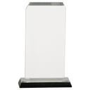 Silver 3 1/2" x 7 1/2" Clipped Corner Impress Acrylic
