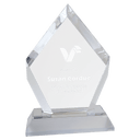 Silver 6" Base Diamond Impress Acrylic