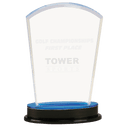 Blue 8 1/4" Arch Impress Acrylic