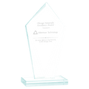 6 3/4" Diamond Jade Glass Award