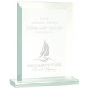 7 3/4" Rectangle Jade Glass Award
