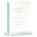 8 1/2" Rectangle Jade Glass Award