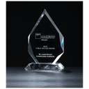 5 3/8" x 8 7/8" Flame Series Multi-Faceted Optical Crystal                 Award
