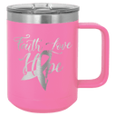 Pink Polar Camel 15 oz. Vacuum Insulated Mug with Slider Lid