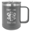 Dark Gray Polar Camel 15 oz. Vacuum Insulated Mug with Slider Lid